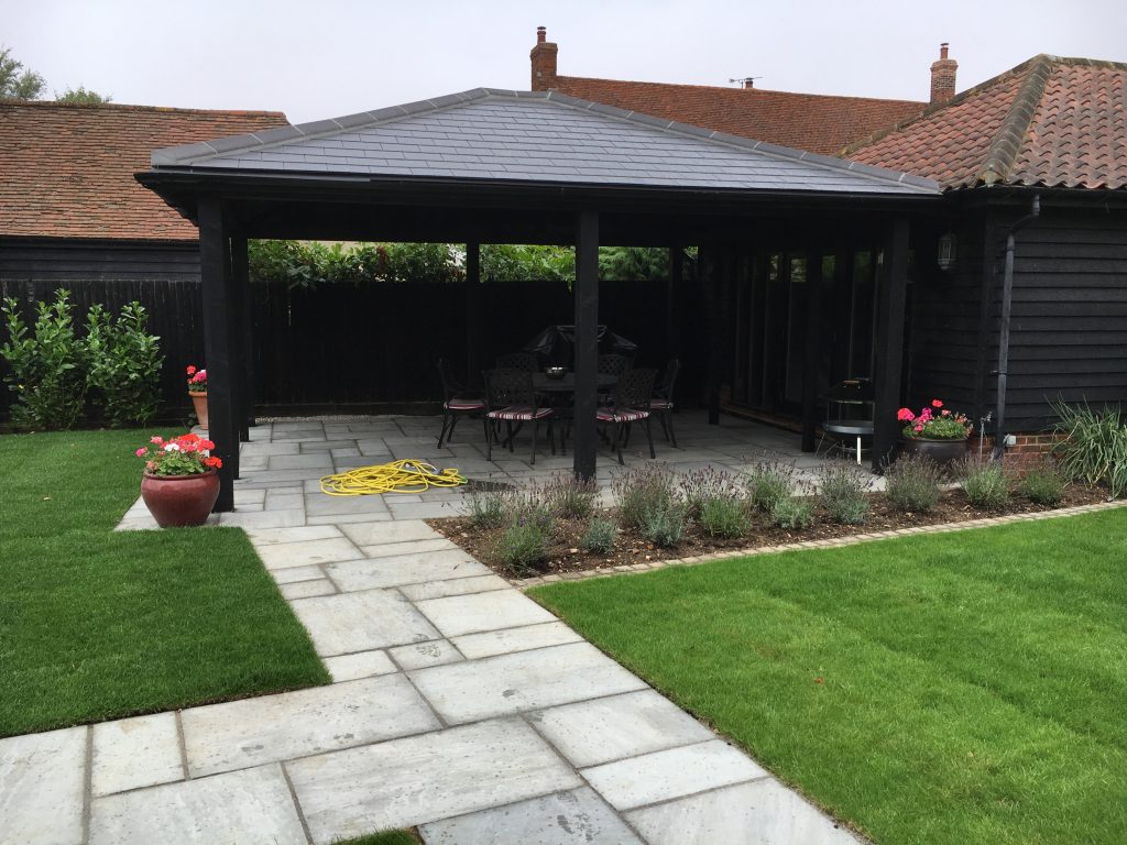 patio and gazebo in colchester